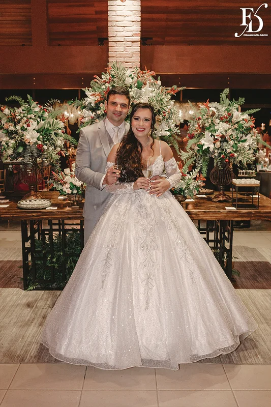 casamento no espaço paraíso noivos