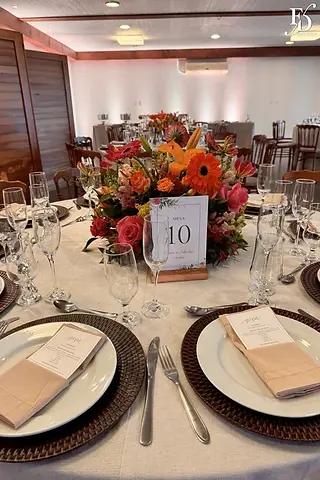 mesa de convidados