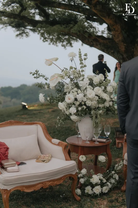 recepção no espaço paraíso em porto alegre viamão alvorada recepção externa decoração europeia cloud dancer european stylling 