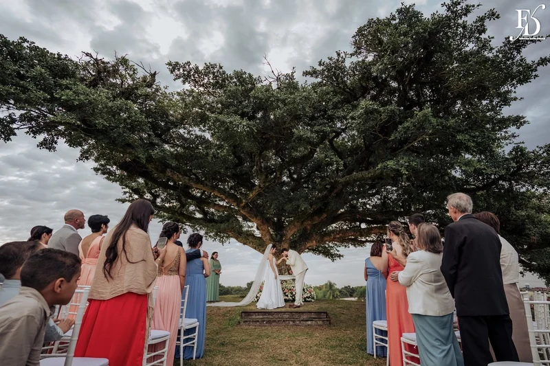 casamento no espaço paraíso em porto alegre cerimônia ao ar livre com decoração minimalista clean e delicada estilo pinterest por life eventos especiais