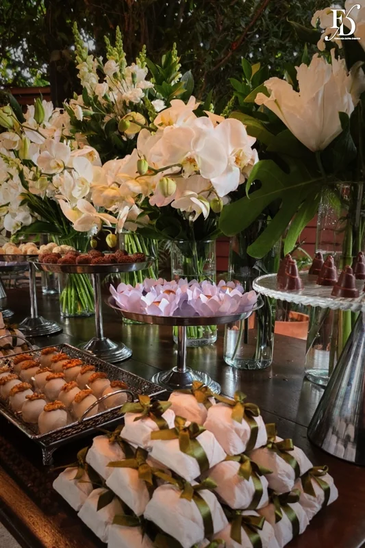 casamento no gazebo do le bistrot gourmet em porto alegre decoração clássica e elegante em verde e branco