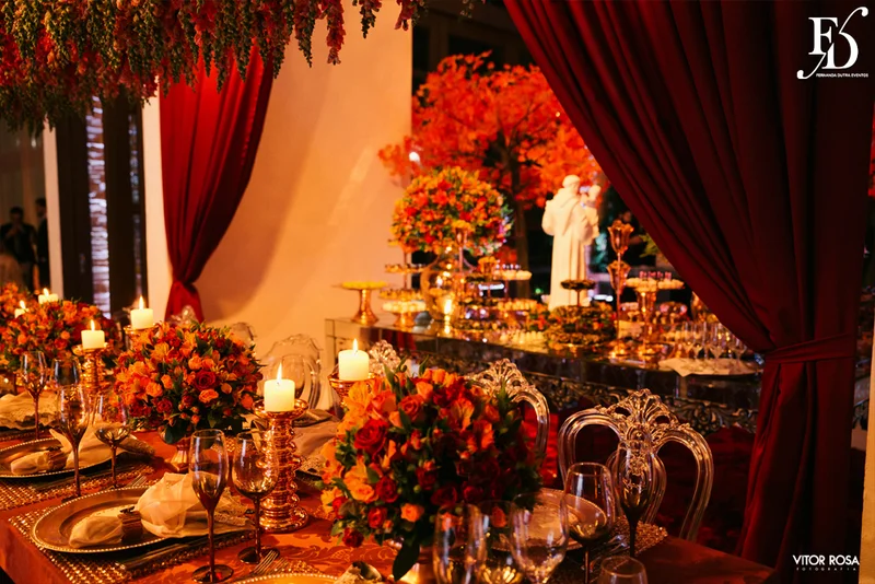 casamento com cerimônia na igreja nossa senhora da conceição igreja matriz de são leopoldo e festa no espaço tao em novo hamburgo com decoração outonal em tons terrosos marsala laranja e amarelo num projeto luxuoso sofisticado e elegante por fernanda dutra cerimonialista em porto alegre por life eventos especiais