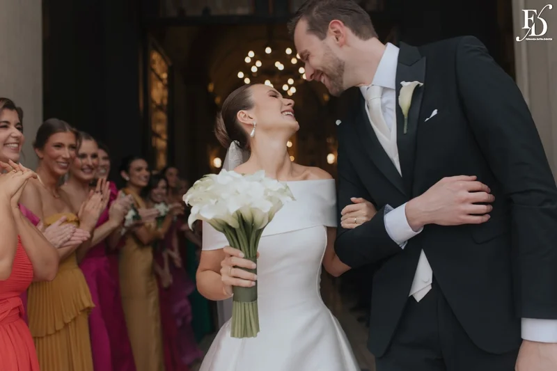 casamento igreja basílica nossa senhora das dores saída dos noivos