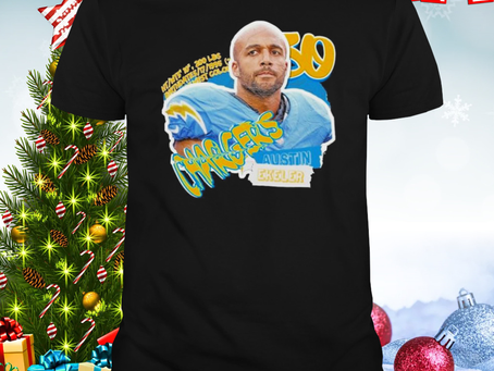Los Angeles Chargers Austin Ekeler Football Paper T-shirt