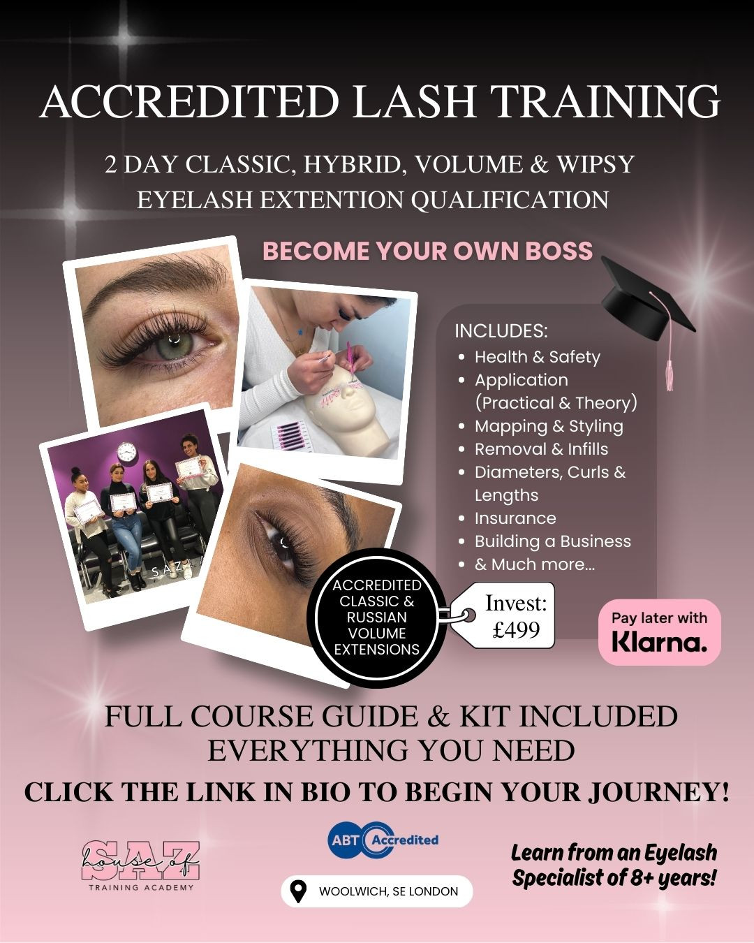 2 Day Beginner Lash Training - 1-1 Course