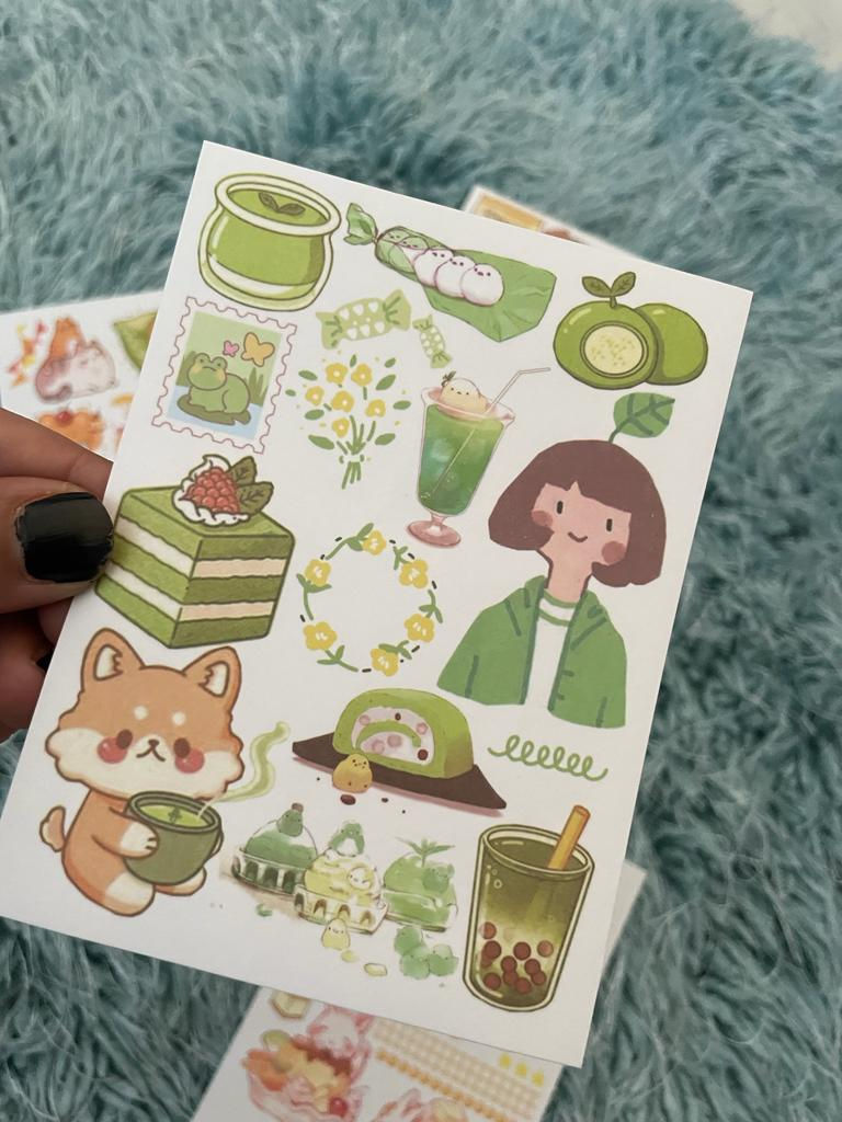 Thumbnail: Funky Chibi sticker sheets (Set of 5)