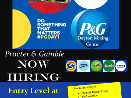 Procter & Gamble Now Hiring