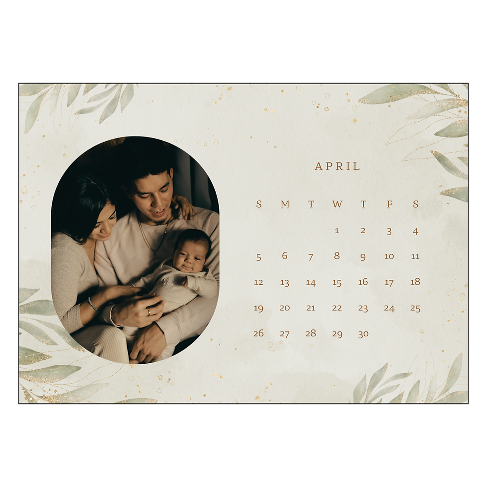 Thumbnail: Earthy Green Desk Calendar