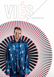 Capa do fanzine Viés criado para a campanha publicitária de lançamento da nova coleção Sentidos da Cedro Jeanswear.