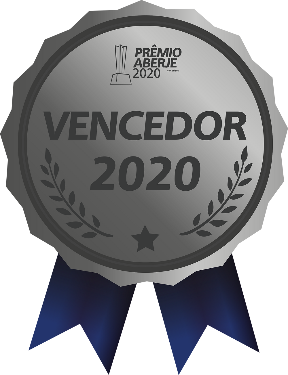 Medalha de case vencedor do Prêmio Aberje 2020 Regional