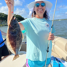 Inshore fishing with Captain Inman will produce a flounder or two.