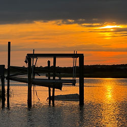 Oak Island Holden Beach Sunset