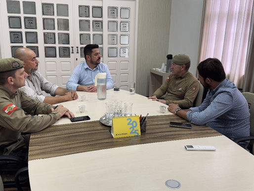 Governo Municipal solicita ampliação do efetivo policial em reunião com o comando da PMSC