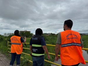Governo Municipal de Piçarras segue em alerta diante das fortes chuvas que atingem a região