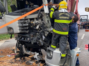 Acidente grave na BR 101 em Piçarras