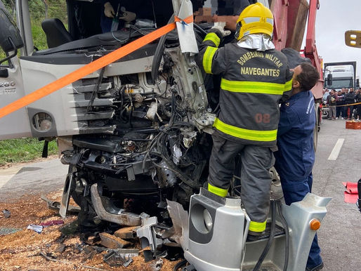 Acidente grave na BR 101 em Piçarras