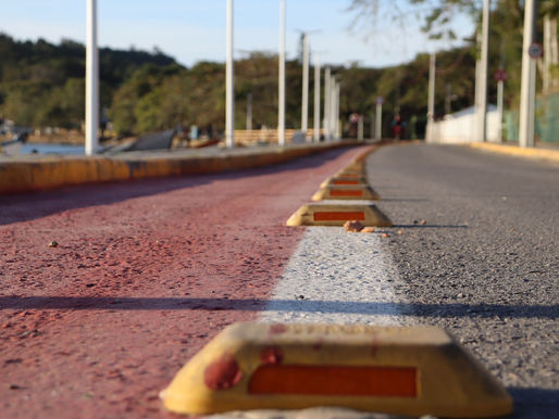 Prefeitura de Penha reforça sinalização horizontal e vertical no Centro e Armação