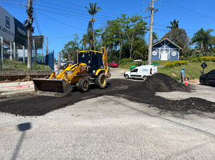 Manutenção no viaduto do Sertãozinho