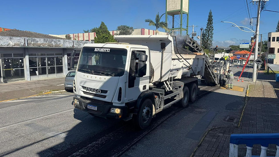 Secretaria de Obras inicia recuperação asfáltica da Avenida Nereu Ramos