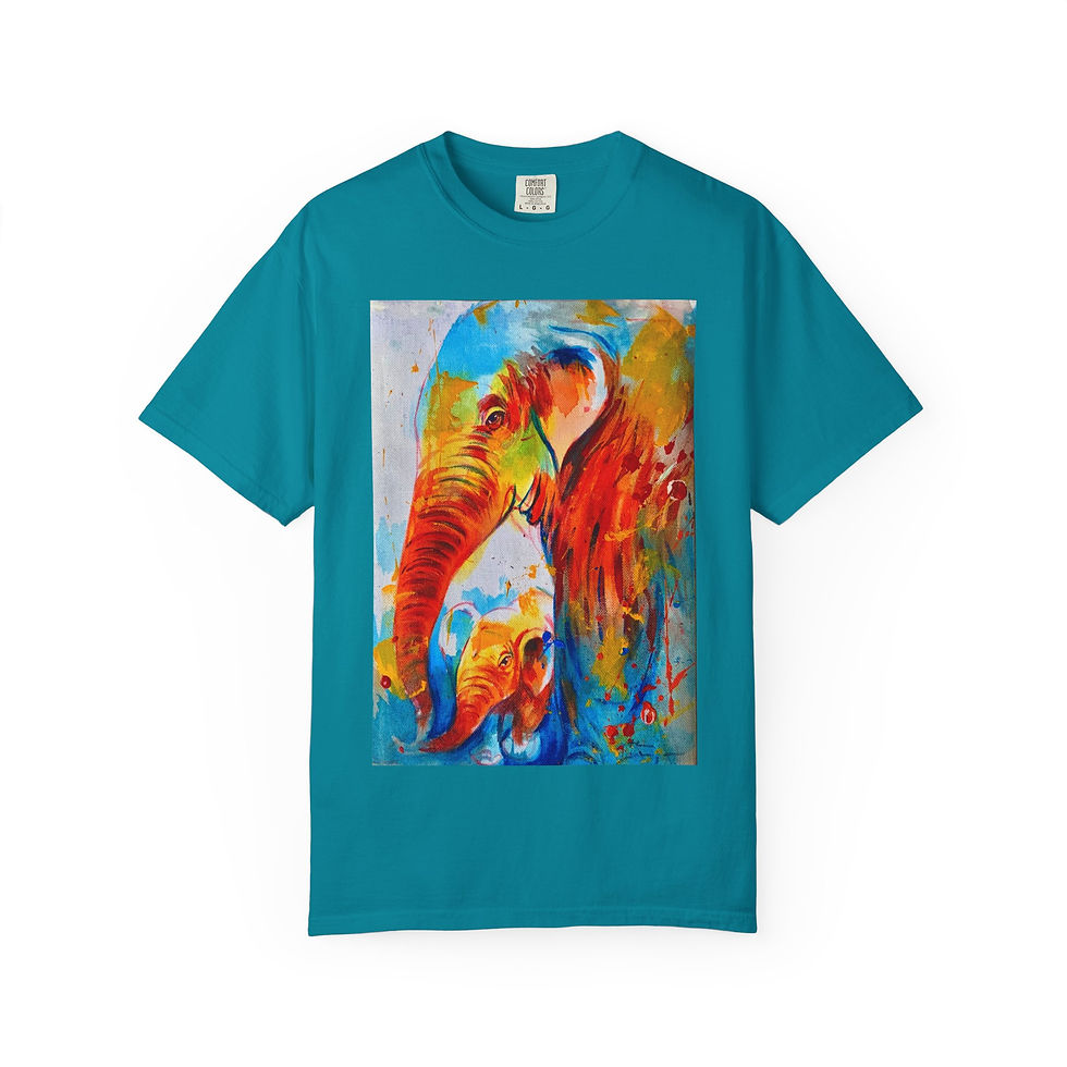 Thumbnail: Unisex Garment-Dyed T-shirt -Elephant