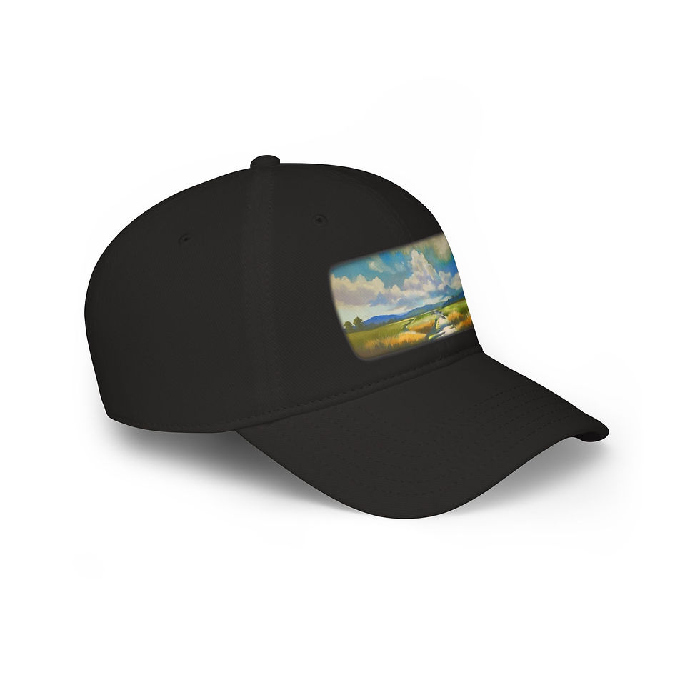 Thumbnail: Thai Landscape Baseball Cap — Serene Countryside Painting Hat