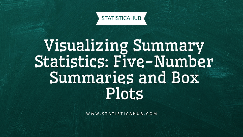 Visualizing Summary Statistics