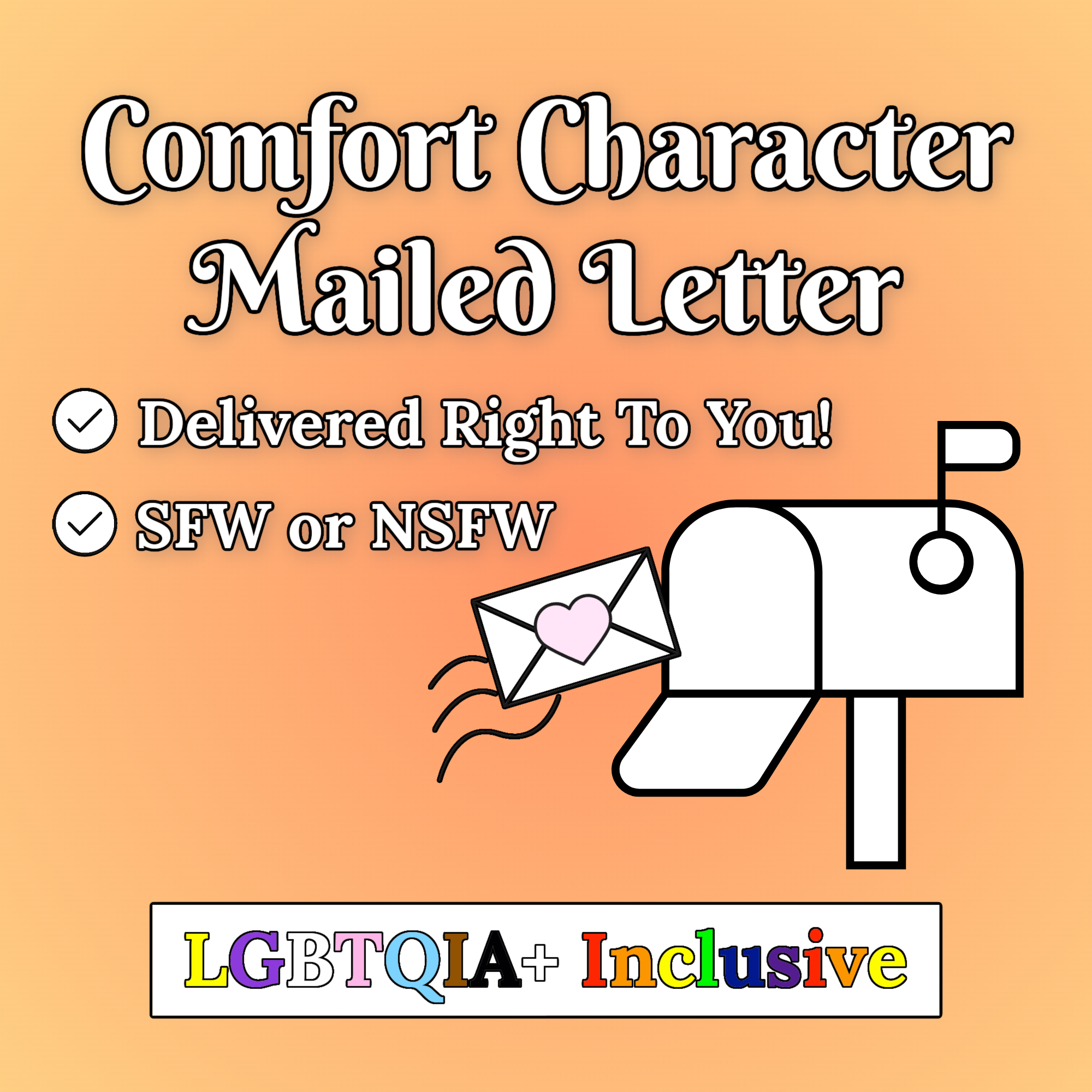 Comfort Character Letter in the Mail, Physical Comfort Character Letter