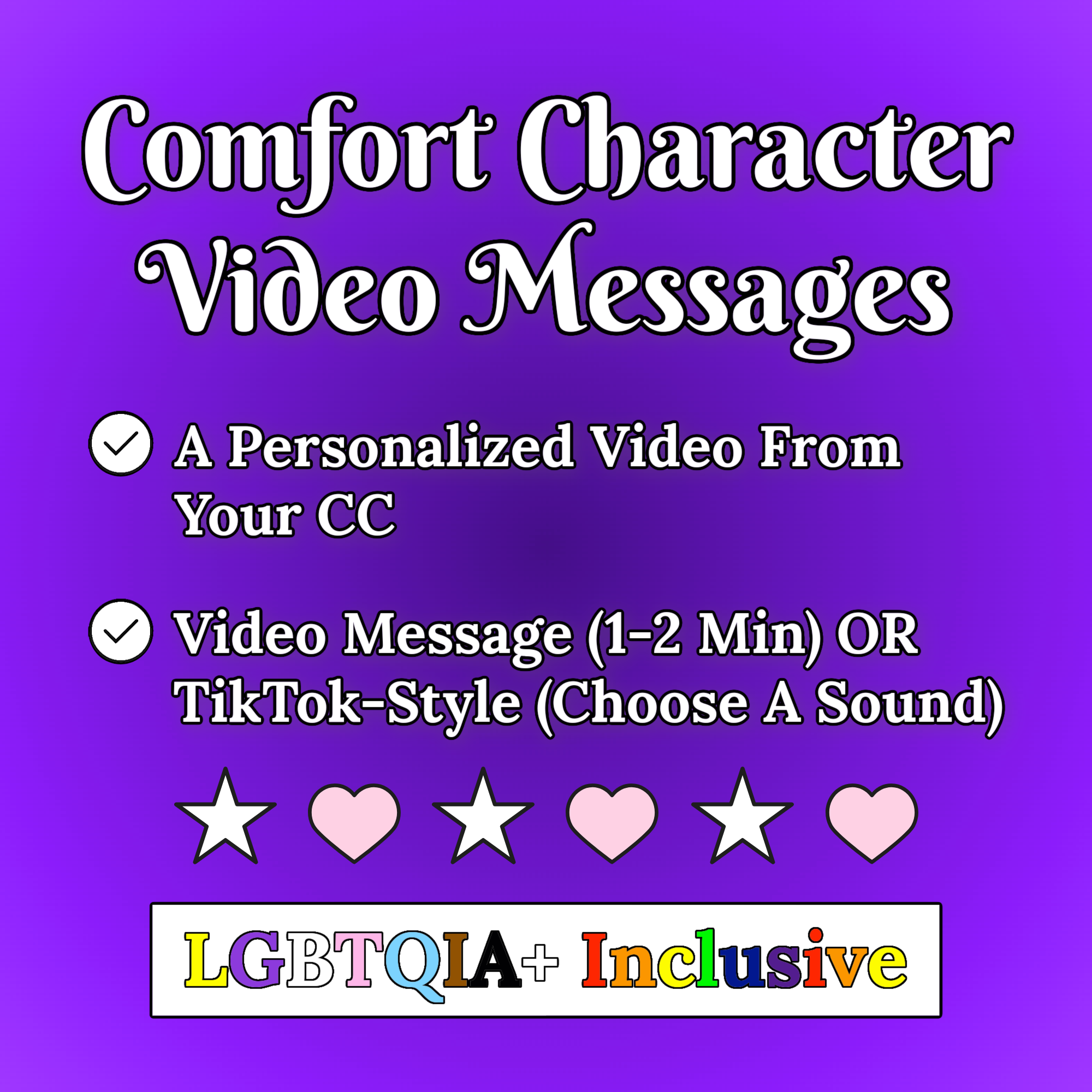 Comfort Character Video Messages (Cosplay!)