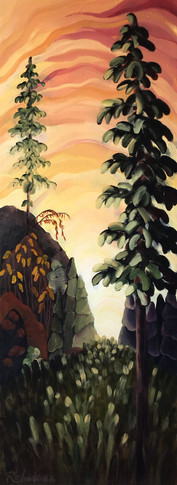 "Mount Boucherie At Dusk"
