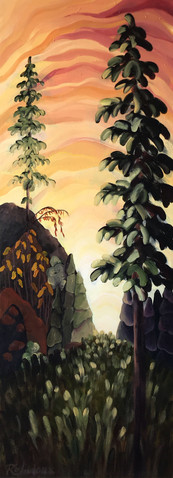"Mount Boucherie At Dusk"