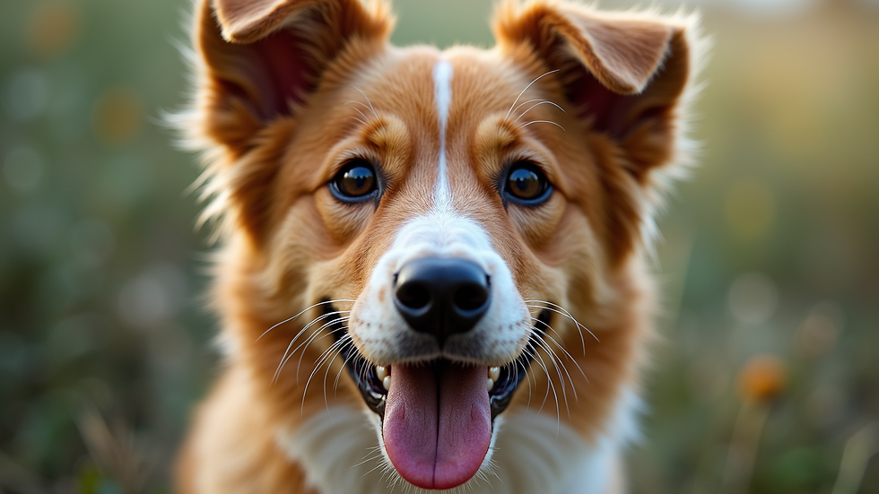 Close-up view of a vibrant custom pet portrait on canvas