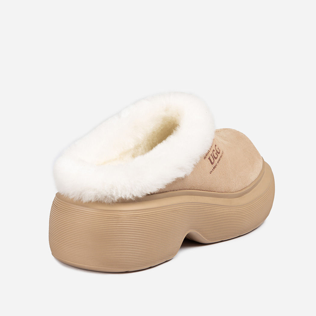 OZWEAR UGG Shearling Heights Clog OB 839
