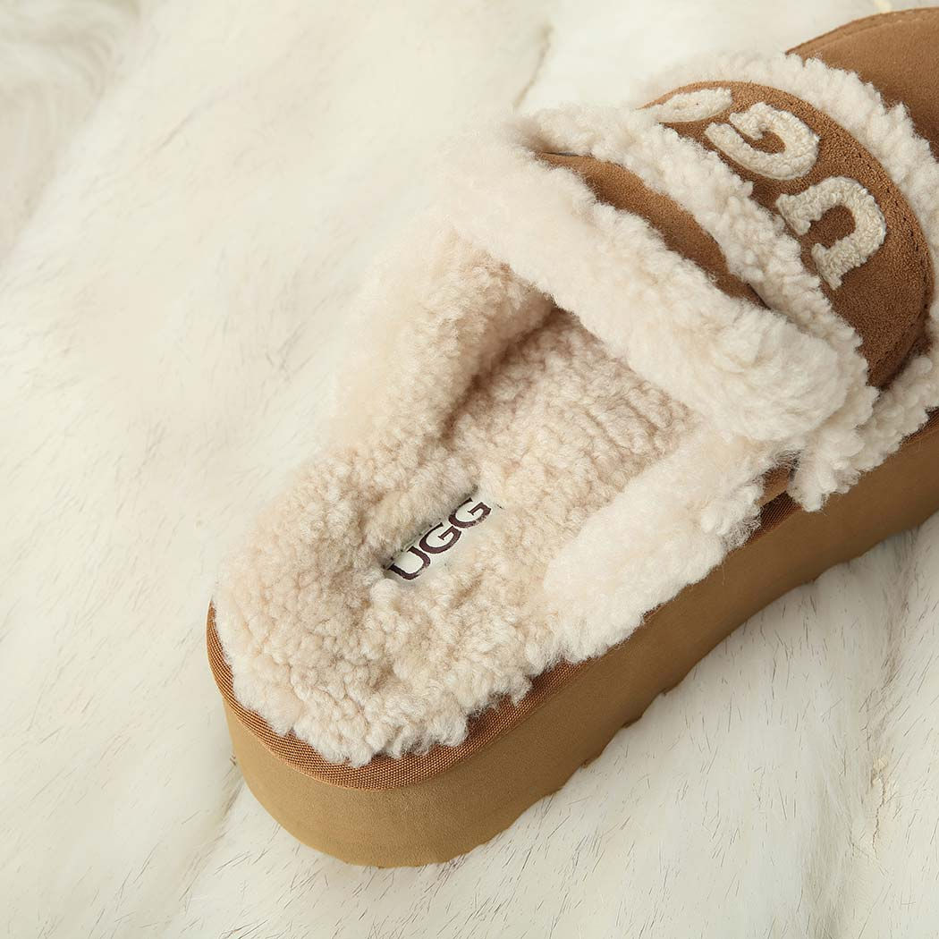 DK UGG Erin Platform Scuff Shearling Slipper DK 144