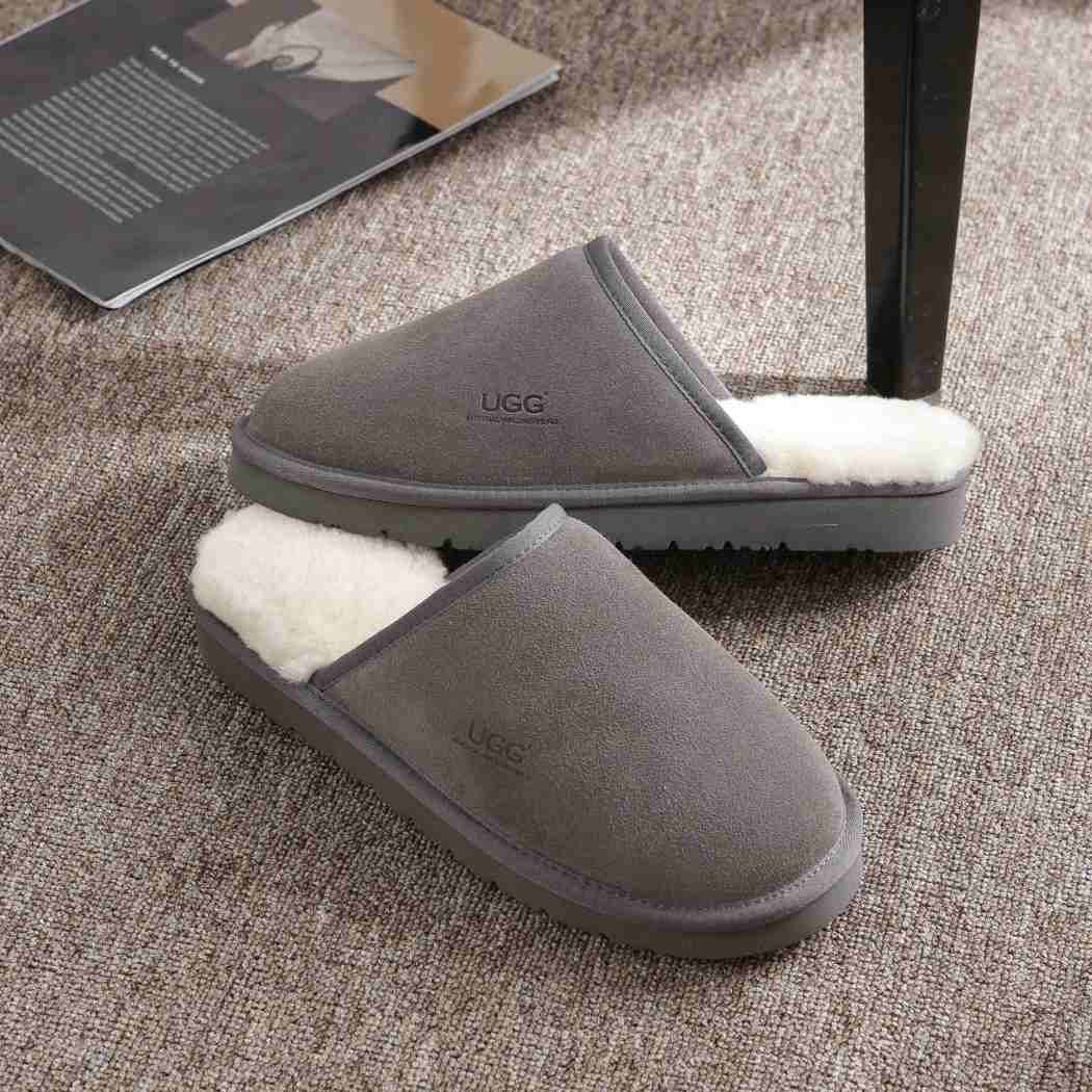 AUSTRALIAN SHEPHERD® Cruz Men’s Sheepskin Wool UGG Slippers AS 2036