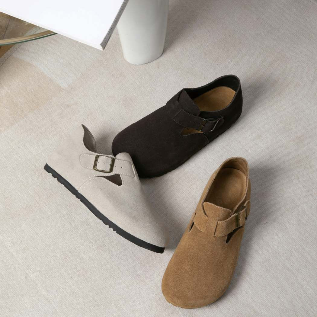 EVERAU® Adjustable Buckled Straps Slip-on Flat Sandals Brooke EA 7066