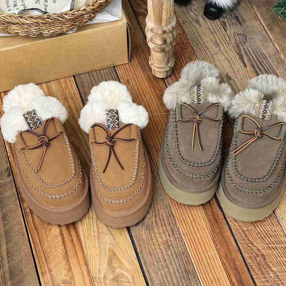 AUSTRALIAN SHEPHERD® UGG Slippers Women Sheepskin Wool Platform Sammy AS 2094