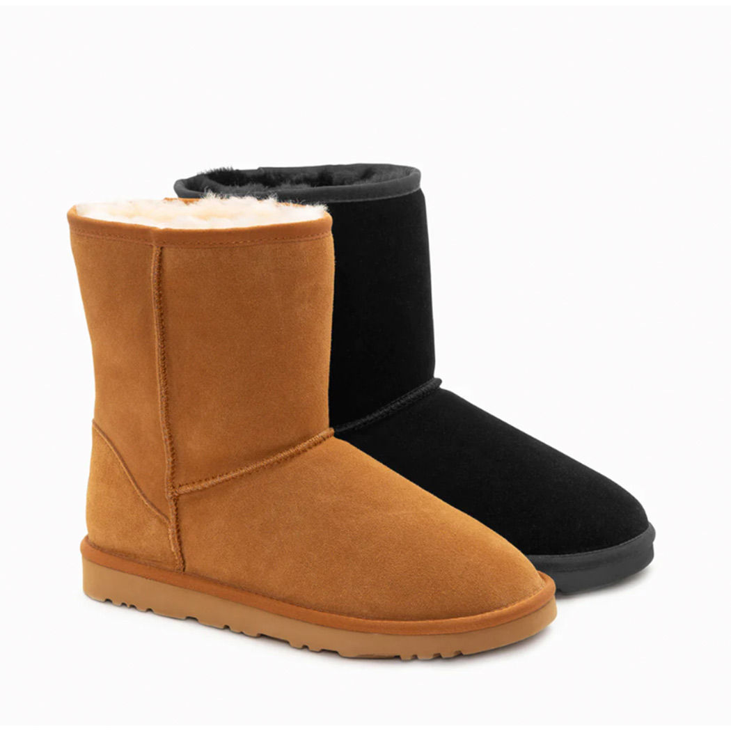 OZWEAR UGG Boots Genuine Australian Sheepskin Unisex Short Classic Suede OB 661