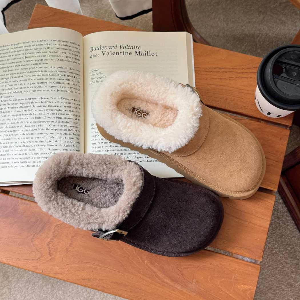 AUSTRALIAN SHEPHERD® UGG Slippers Sheepskin Wool Platform Pulsey AS 2113