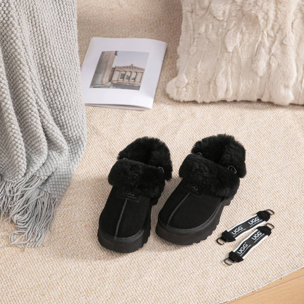 AUSTRALIAN SHEPHERD® 3-Way Style UGG Slippers Chunky Platform Muna AS 2087