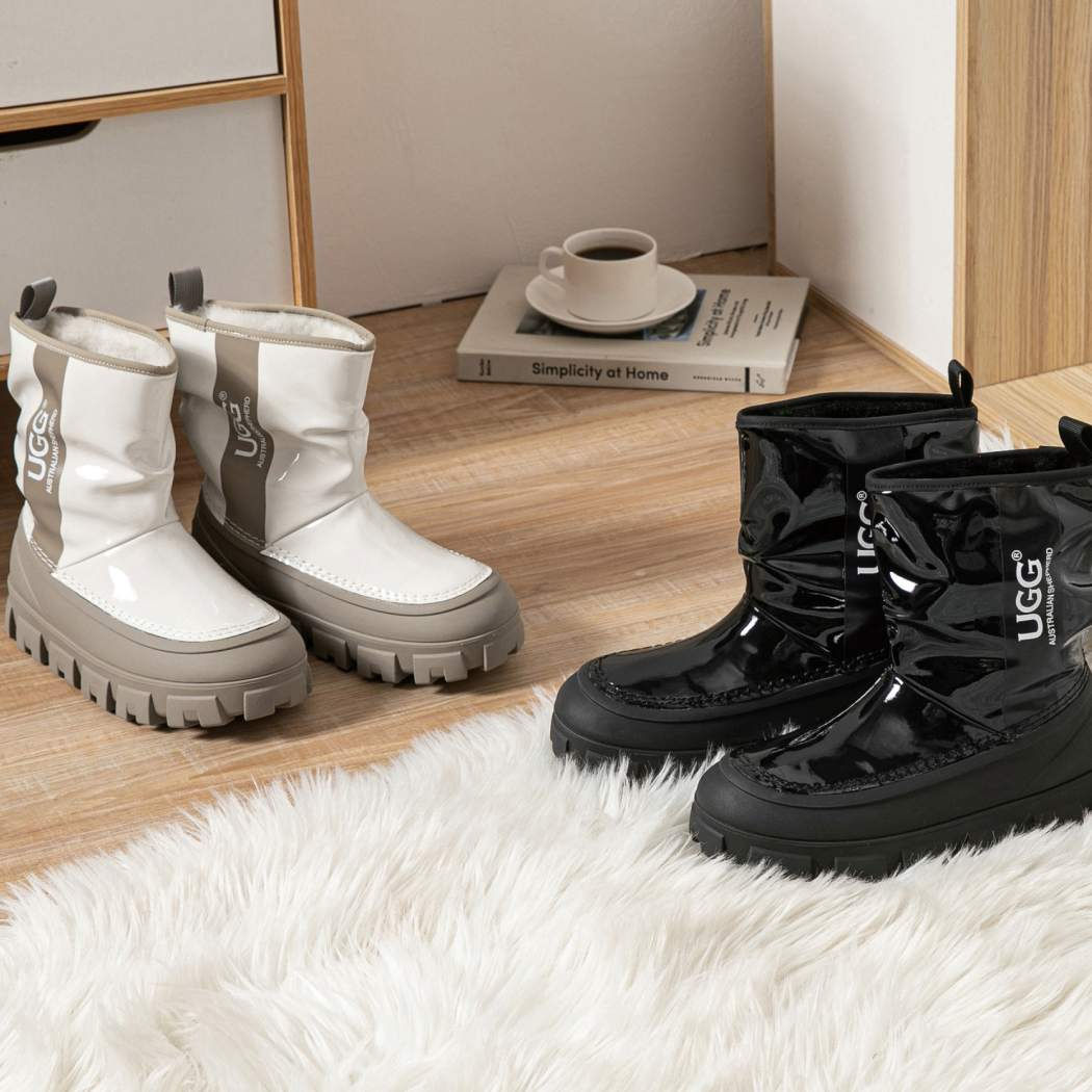 AUSTRALIAN SHEPHERD® UGG Boots Women Sheepskin Wool Waterproof Chunky Wren 3072