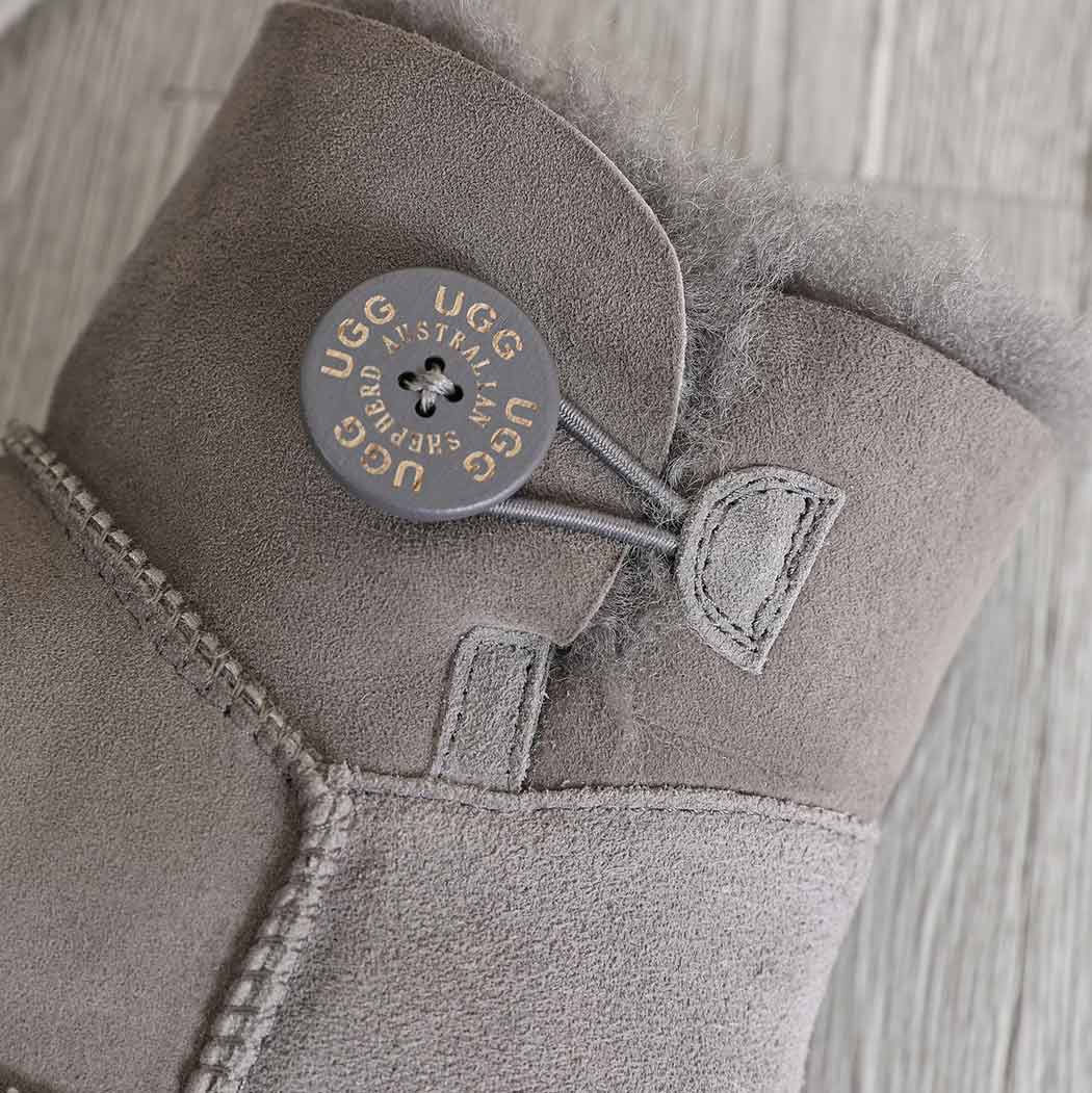 AUSTRALIAN SHEPHERD® UGG Double Face Sheepskin Wool Boots Mini Button 15702