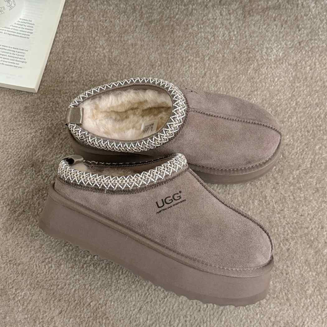 AUSTRALIAN SHEPHERD® UGG Slippers Sheepskin Wool Ankle Platform TazzyTay AS 2114