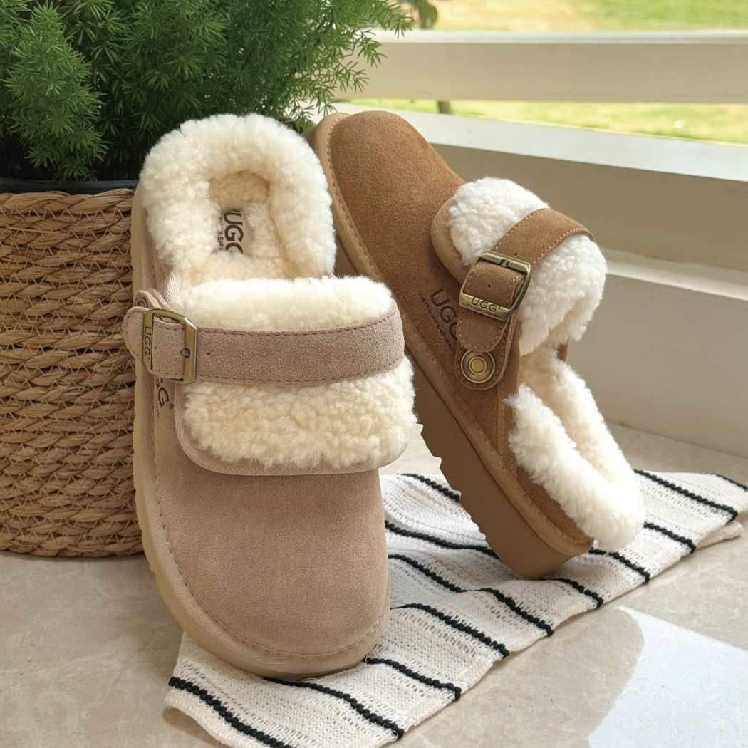 AUSTRALIAN SHEPHERD® 3-Way Style UGG Slippers Adjustable Strap Slingback Tenley
