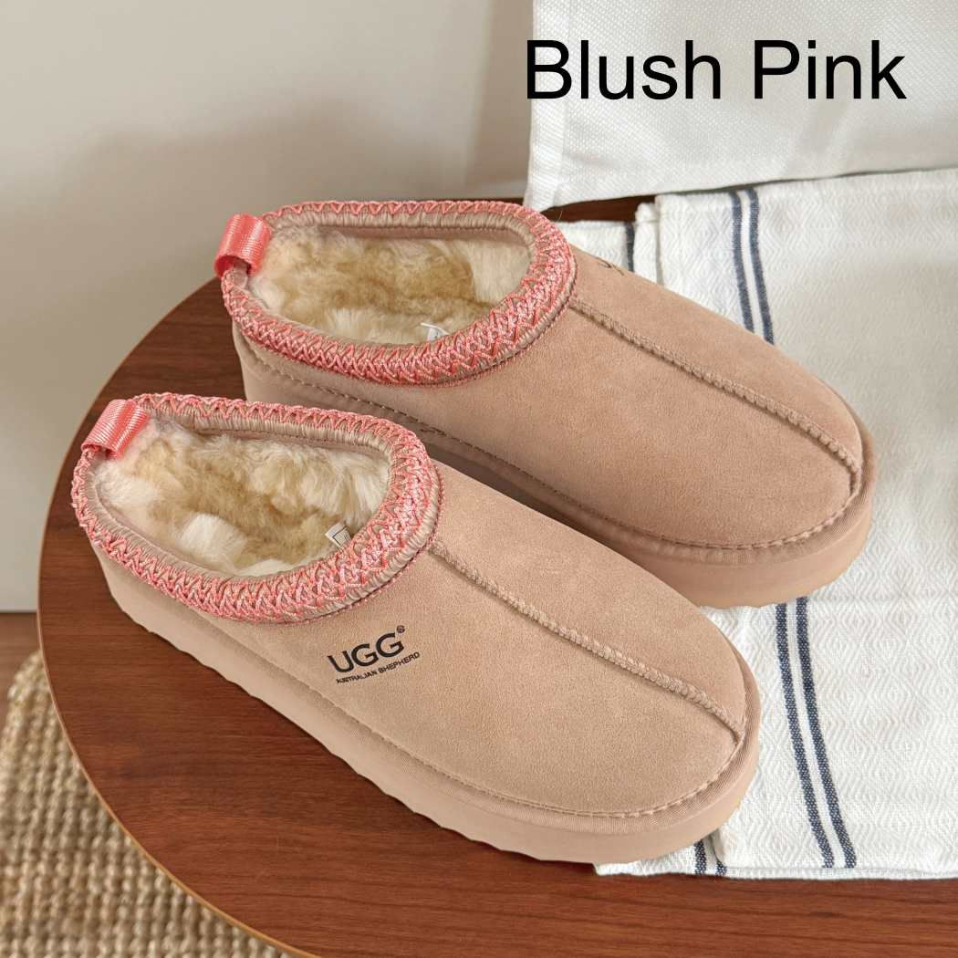 AUSTRALIAN SHEPHERD® UGG Slippers Sheepskin Wool Ankle Platform TazzyTay AS 2114