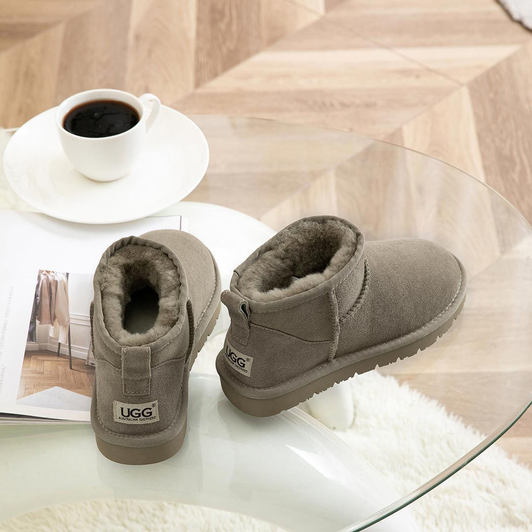 AUSTRALIAN SHEPHERD® UGG Boots Sheepskin Wool Ankle Mini Jade AS 3068