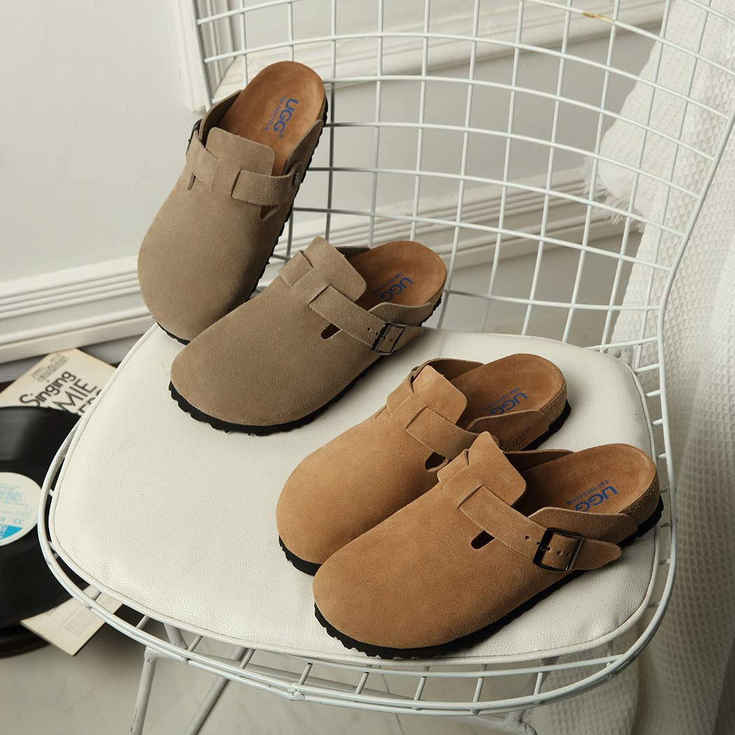 DK UGG Sandra Aussie Soft Footbed Unisex Leather Mule DK 1643