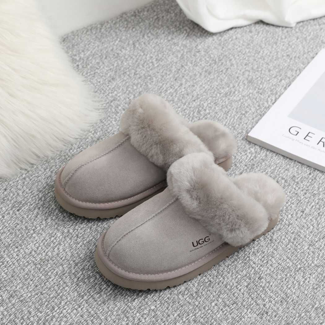 AUSTRALIAN SHEPHERD® UGG Slippers Premium Sheepskin Wool Muffin Special AS 2051