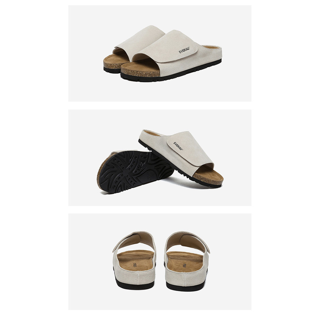 EVERAU® Men Adjustable Embossed Slip-on Summer Slides Justice EA 2051