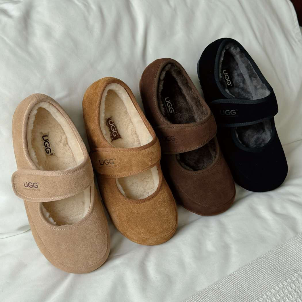 AUSTRALIAN SHEPHERD® UGG Slippers Sheepskin Wool Mary Jane Millie AS 7022