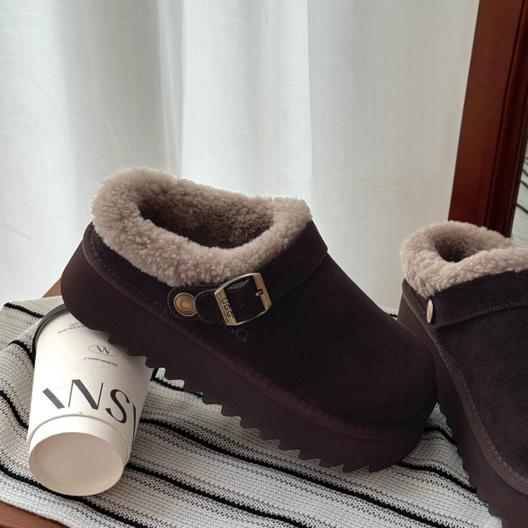 AUSTRALIAN SHEPHERD® UGG Slippers Sheepskin Wool Platform Pulsey AS 2113